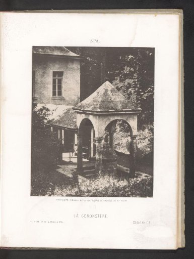 View of the Géronstère Spring in Spa, Belgium