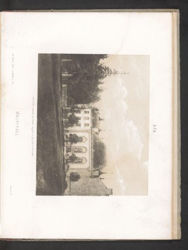 View of the Waux-Hall Casino in Spa, Belgium
