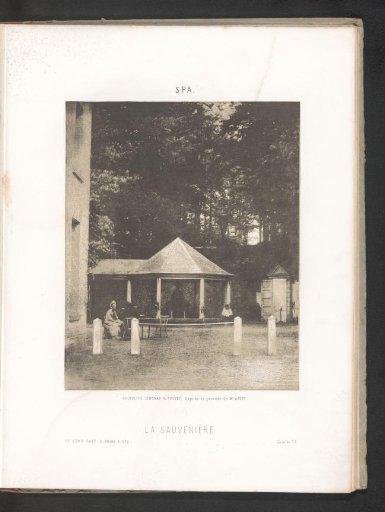 View of the Sauvenière fountain in Spa, Belgium