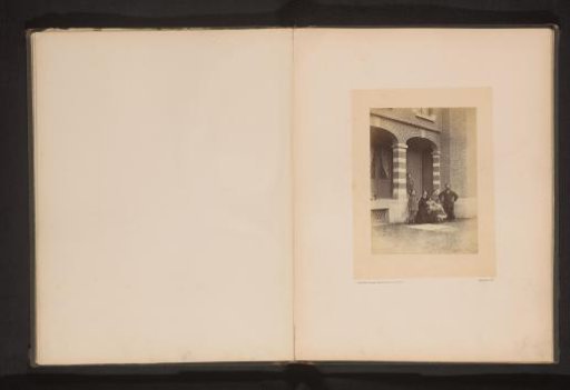 Group portrait of an unknown company near Château de Marlagne at Wépion