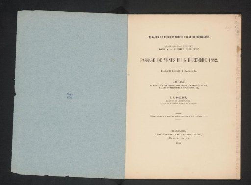 Annales de l'Observatoire royal de Bruxelles. Annales astronomiques