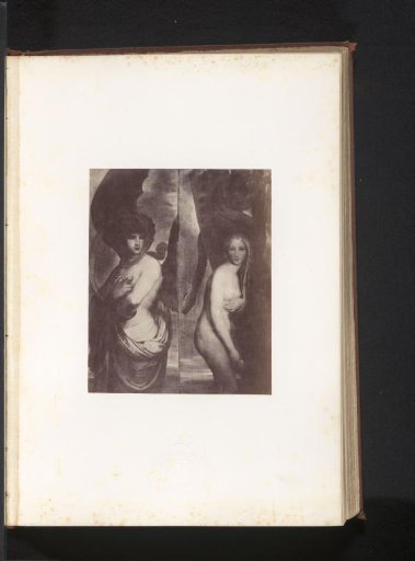 Photographic reproduction of The Angel of Evil and Eve's First Restlessness After the Fall by Antoine Wiertz