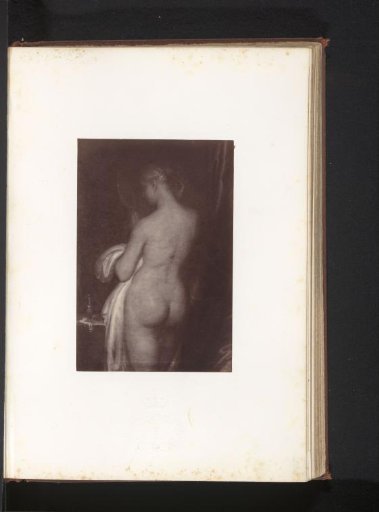 Photographic reproduction of Girl at Her Dressing Table by Antoine Wiertz