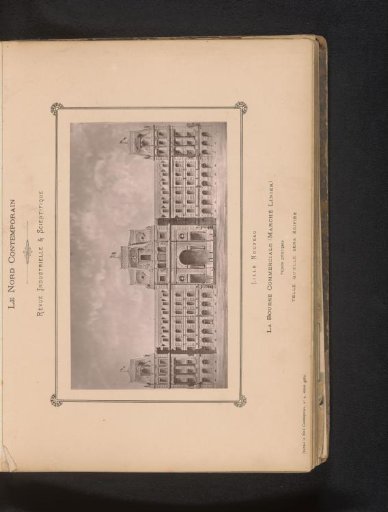 View of the stock exchange of Lille