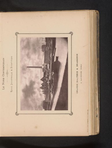 View of a brewery and the Scheldt at Lourches
