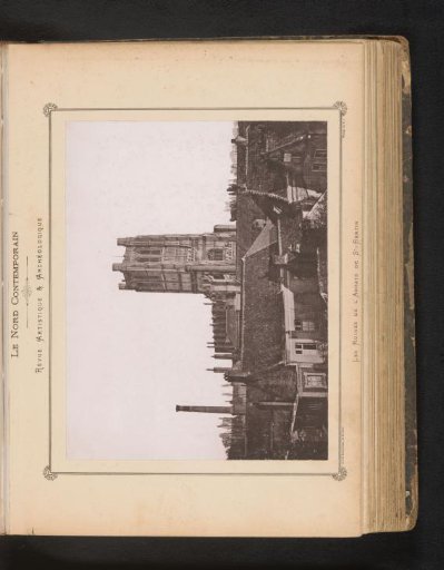 View of the ruins of the Abbey of Saint-Bertinus in Saint-Omer