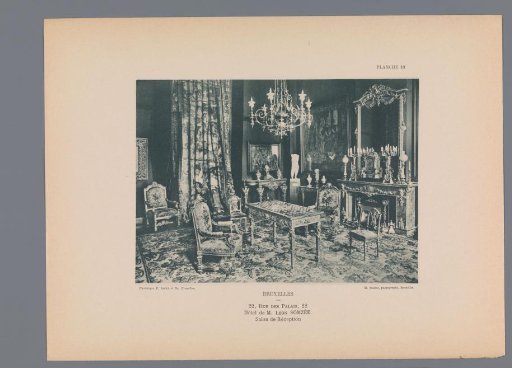 View of a Reception Hall in the Hotel of Léon Somzée, Brussels, Belgium