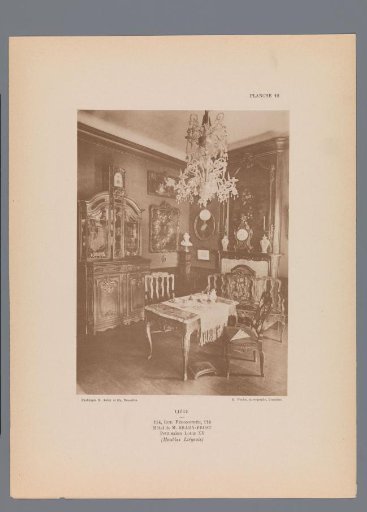 View of a Small Room in the Style of Louis XV in the Hotel of Brahy-Prost, Liège, Belgium