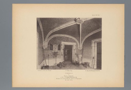 View of the Courtyard of the House of J. vanden Peereboom, Anderlecht, Belgium