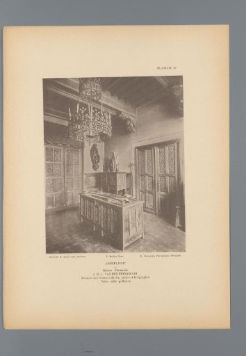 View of a Small Room in Gothic Style in the House of J. vanden Peereboom, Anderlecht, Belgium