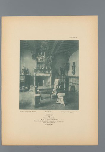 View of a Small Room in Gothic Style in the House of J. vanden Peereboom, Anderlecht, Belgium