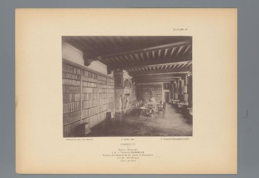 View of the Library in the House of J. vanden Peereboom, Anderlecht, Belgium