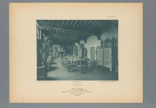 View of a Hall in Gothic Style in the House of J. vanden Peereboom, Anderlecht, Belgium