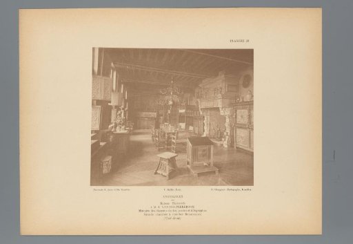 View of a Bedroom in Renaissance Style in the House of J. vanden Peereboom, Anderlecht, Belgium