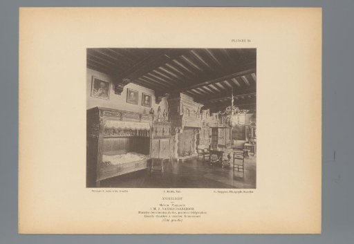 View of a Bedroom in Renaissance Style in the House of J. vanden Peereboom, Anderlecht, Belgium