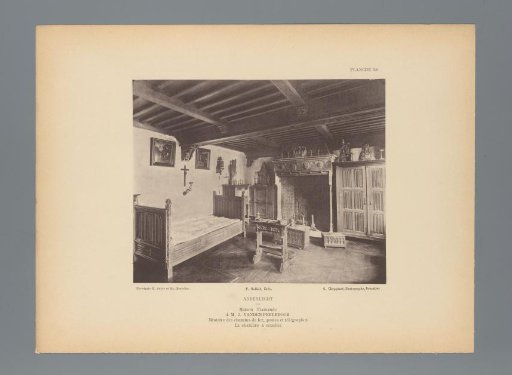 View of the Bedroom in the House of J. vanden Peereboom, Anderlecht, Belgium