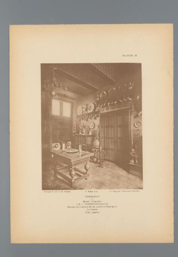 View of the Kitchen in the House of J. vanden Peereboom, Anderlecht, Belgium
