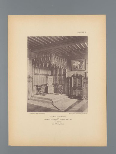 View of a Part of a Courtroom in Gaasbeek Castle, Belgium