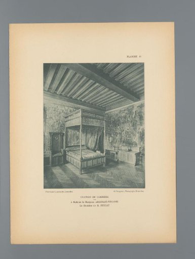 View of the Bedroom of Marie Peyrat in Gaasbeek Castle, Belgium