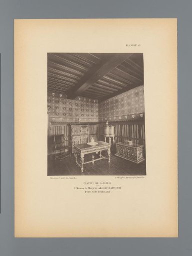 View of a Small Room in Renaissance Style in Gaasbeek Castle, Belgium