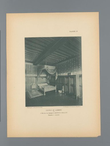 View of a Bedroom in Gaasbeek Castle, Belgium
