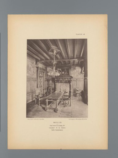 View of a Room in Renaissance Style in the Stock Exchange Building of Brussels, Belgium