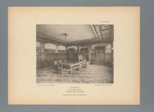 View of the Meeting Room in Renaissance Style in the Stock Exchange Building of Brussels, Belgium
