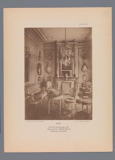 View of a Sitting Room in the Hotel of Brahy-Prost, Liège, Belgium