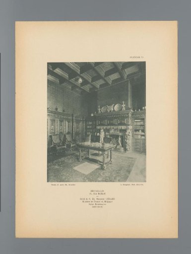 View of a Renaissance Hall in the Hotel of Léon Gérard in Brussels, Belgium