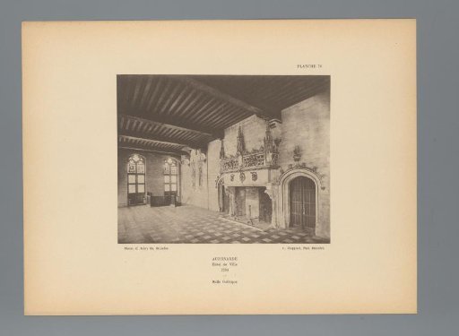View of a Gothic Hall in the Town Hall of Oudenaarde, Belgium