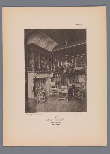 View of a Hall in the Style of Louis XIII in the Hotel of Brahy-Prost, Liège, Belgium