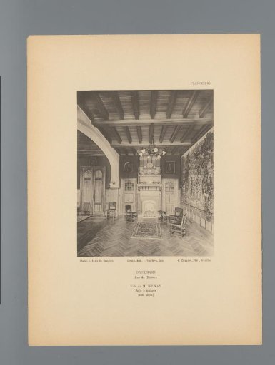 View of the Dining Room of the House of Delmay in Brussels, Belgium