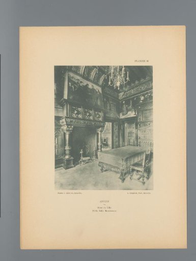 View of a Small Renaissance Hall in the Town Hall of Antwerp, Belgium