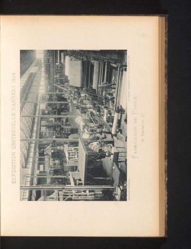 View of a display of the paper factory of De Naeyer & Cie at the World Exhibition of Antwerp in 1894