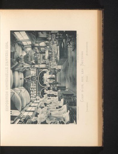 View of the Italian, Russian and Austrian sections of the main exhibition of the World Exhibition of Antwerp in 1894