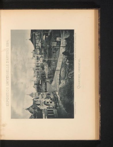 View of the Eastern section of the World's Fair of Antwerp in 1894
