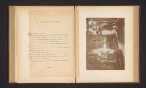 Photographic reproduction of a painting of good and evil in an antechamber by Willem Linnig (II)