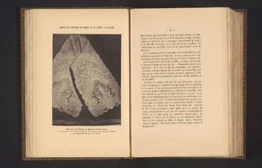 Mantle with lace