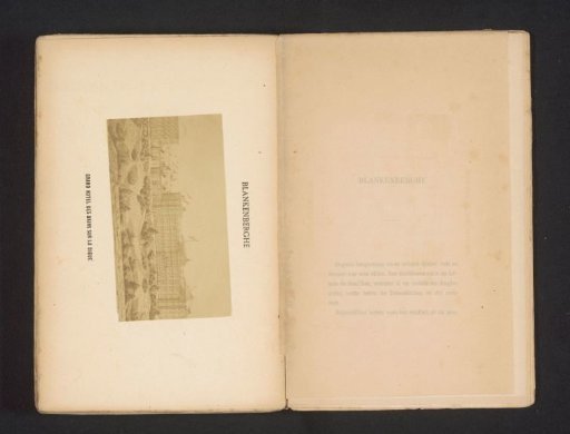 Photographic reproduction of a drawing of the boulevard of Blankenberge, Belgium