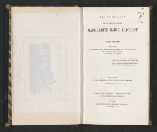 Life and works of the Blessed Marguerite-Marie Alacoque...