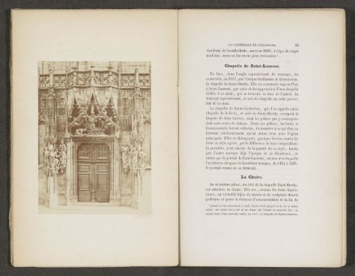 Entrance portal of the Saint Lawrence Chapel of the Cathedral of Strasbourg