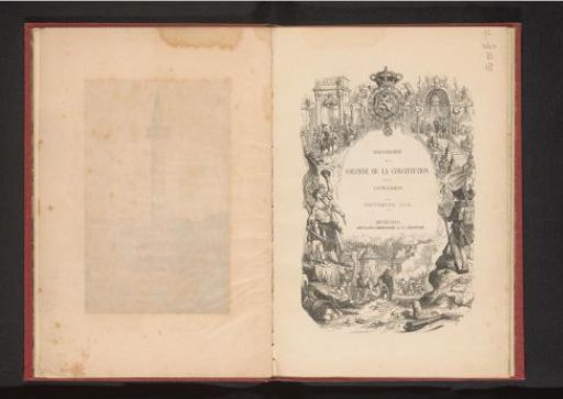 Inauguration of the Column of the Constitution and the Congress, September 1859