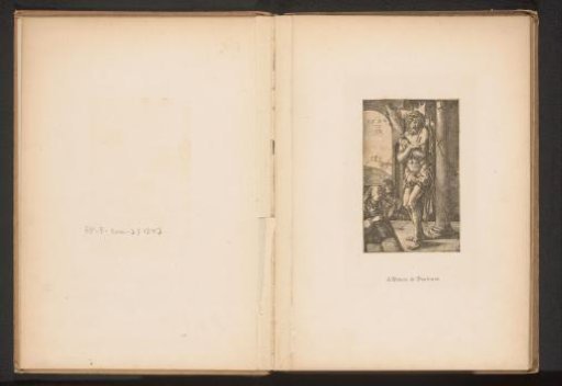 Reproduction of Christ as the Man of Sorrows at the Column by Albrecht Dürer