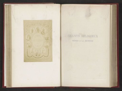 Ten Medallions with Saints Surrounding the Text; Religious Songs Dedicated to Youth