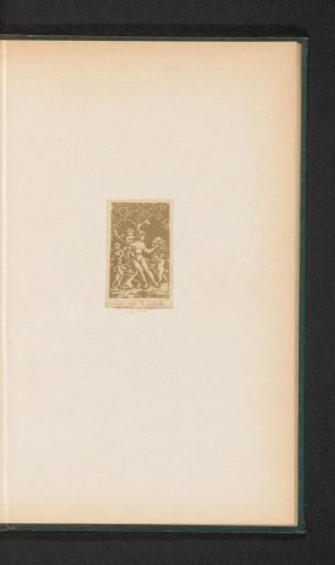 Photographic reproduction of a print of a woman and five genii