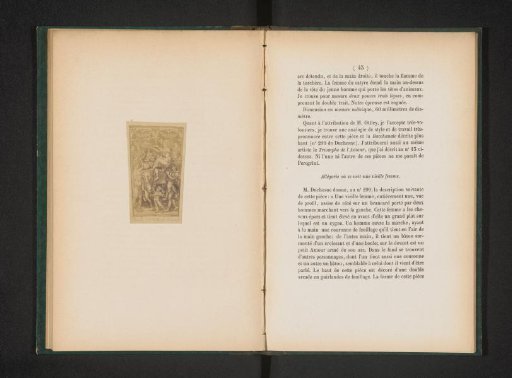 Photographic reproduction of a print of an allegory with an old woman