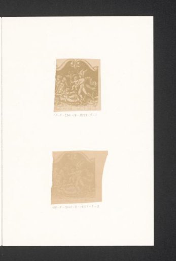 Photographic reproduction of a print of Mercury giving the child Bacchus to the nymphs of Nysa