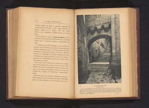 View of the steps of the abbey at Mont Saint-Michel