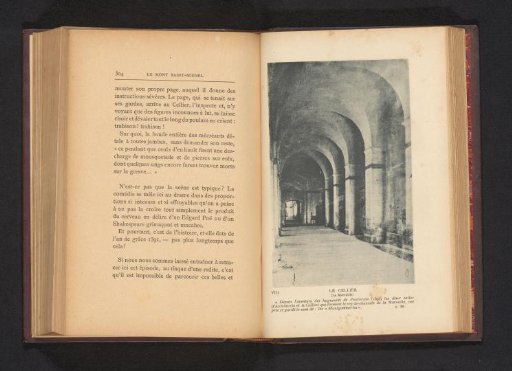 View of the cellar of the abbey at Mont Saint-Michel