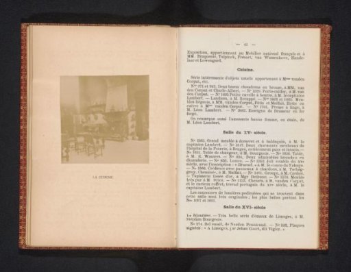 View of a Kitchen at the Retrospective Exhibition of Industrial Art in Brussels in 1888